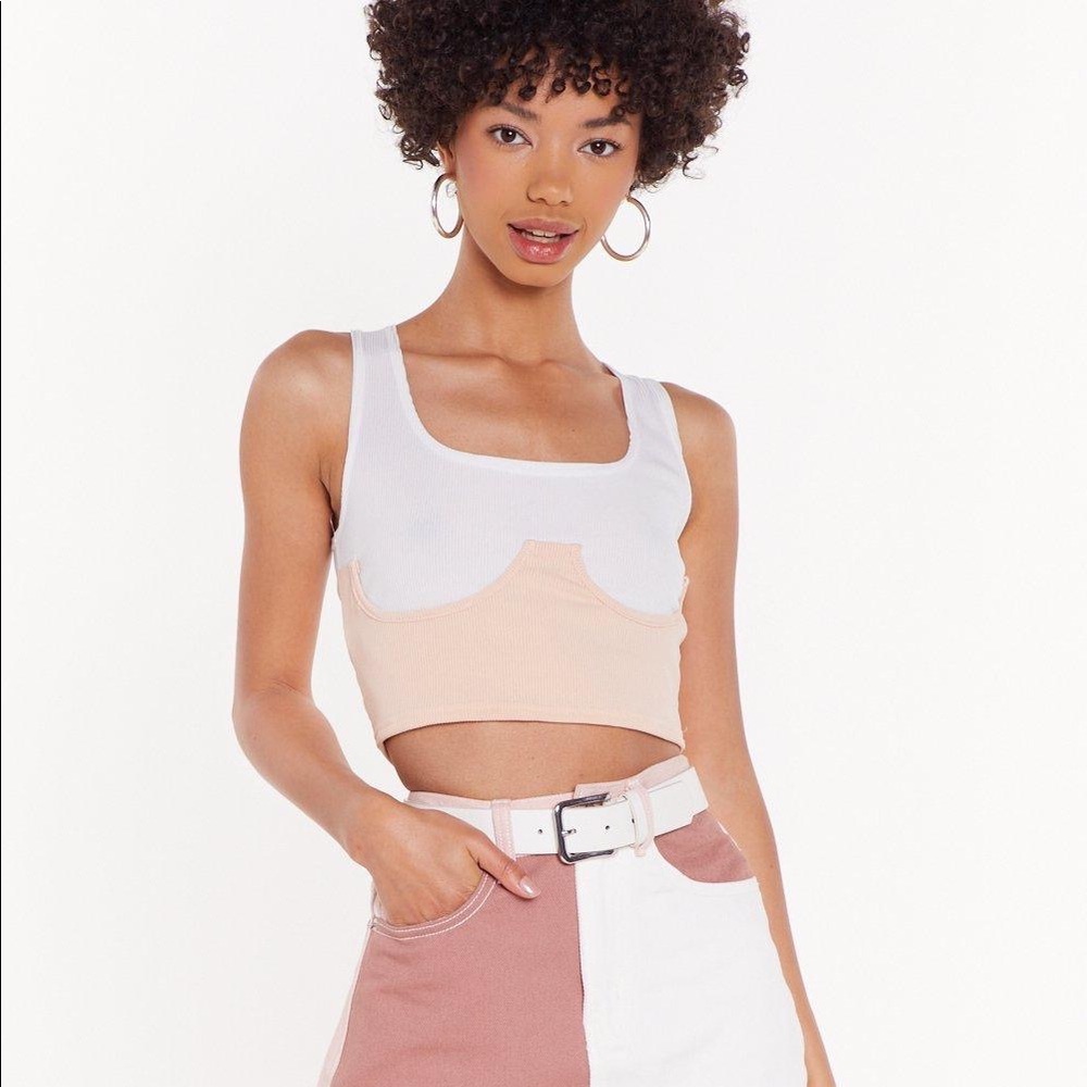 Nasty Gal Corset Tube Top
